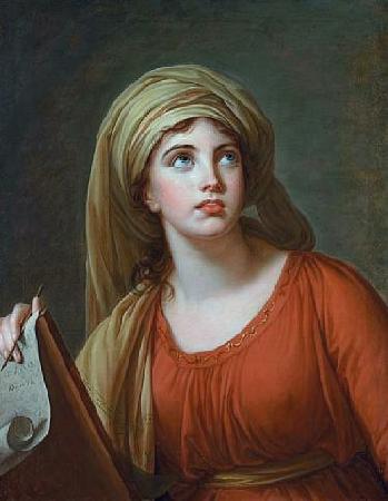 elisabeth vigee-lebrun Lady Hamilton as the Persian Sibyl Sweden oil painting art